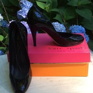 Kate Spade Black Patent Heels